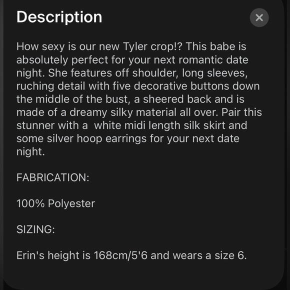 Thatssofetch long sleeve crop top - Picture 9 of 9